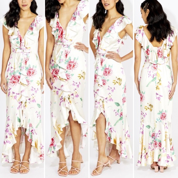 💖STUN KEEPSAKE SATIN LOVE ARROWS DRESS - Picture 7 of 15